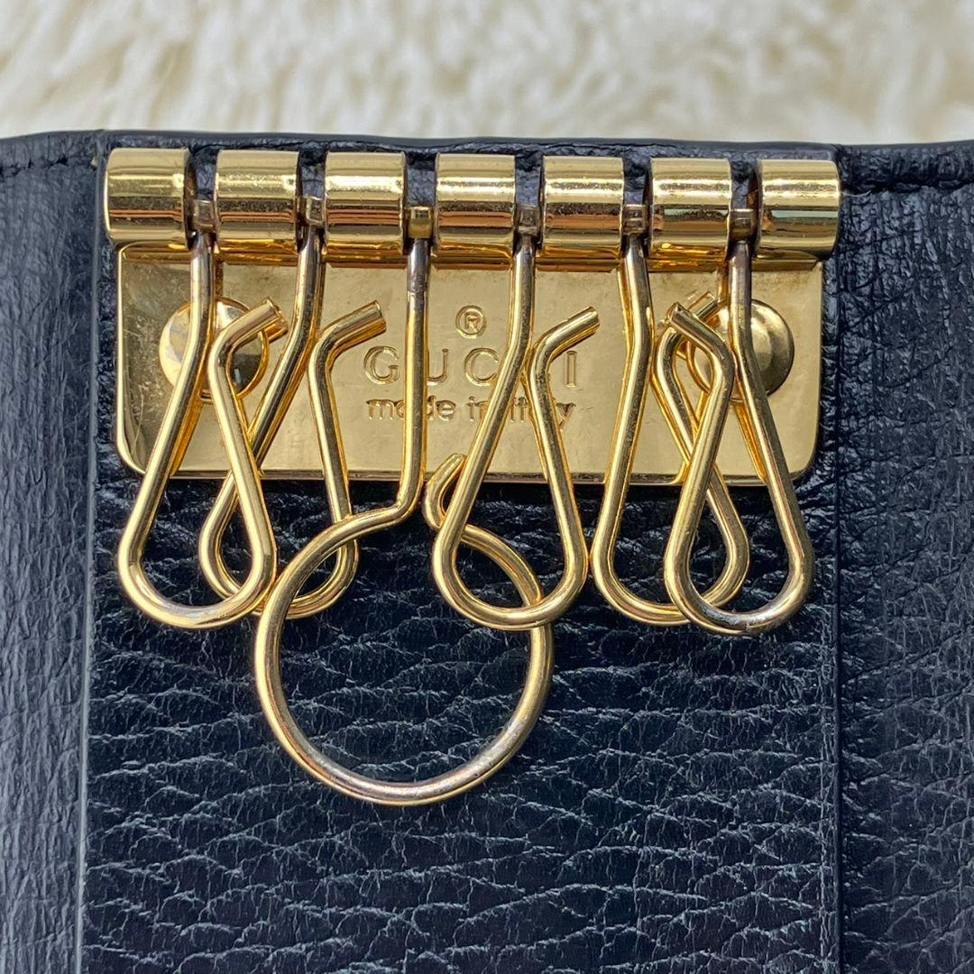 【未使用に近い】 グッチ 6連 キーケース スプリーム GG マーモント
