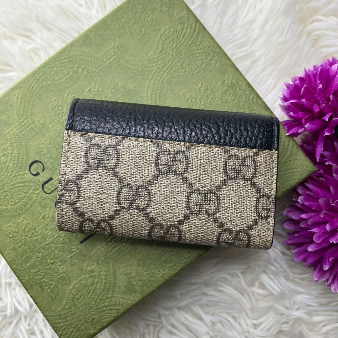 【未使用に近い】 グッチ 6連 キーケース スプリーム GG マーモント