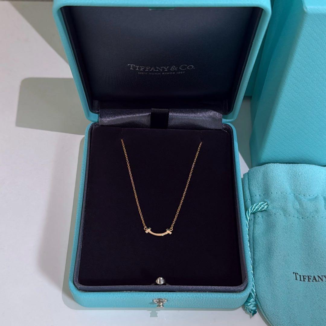 ティファニー TIFFANY&Co. Tスマイル ミニ ローズゴールド K18