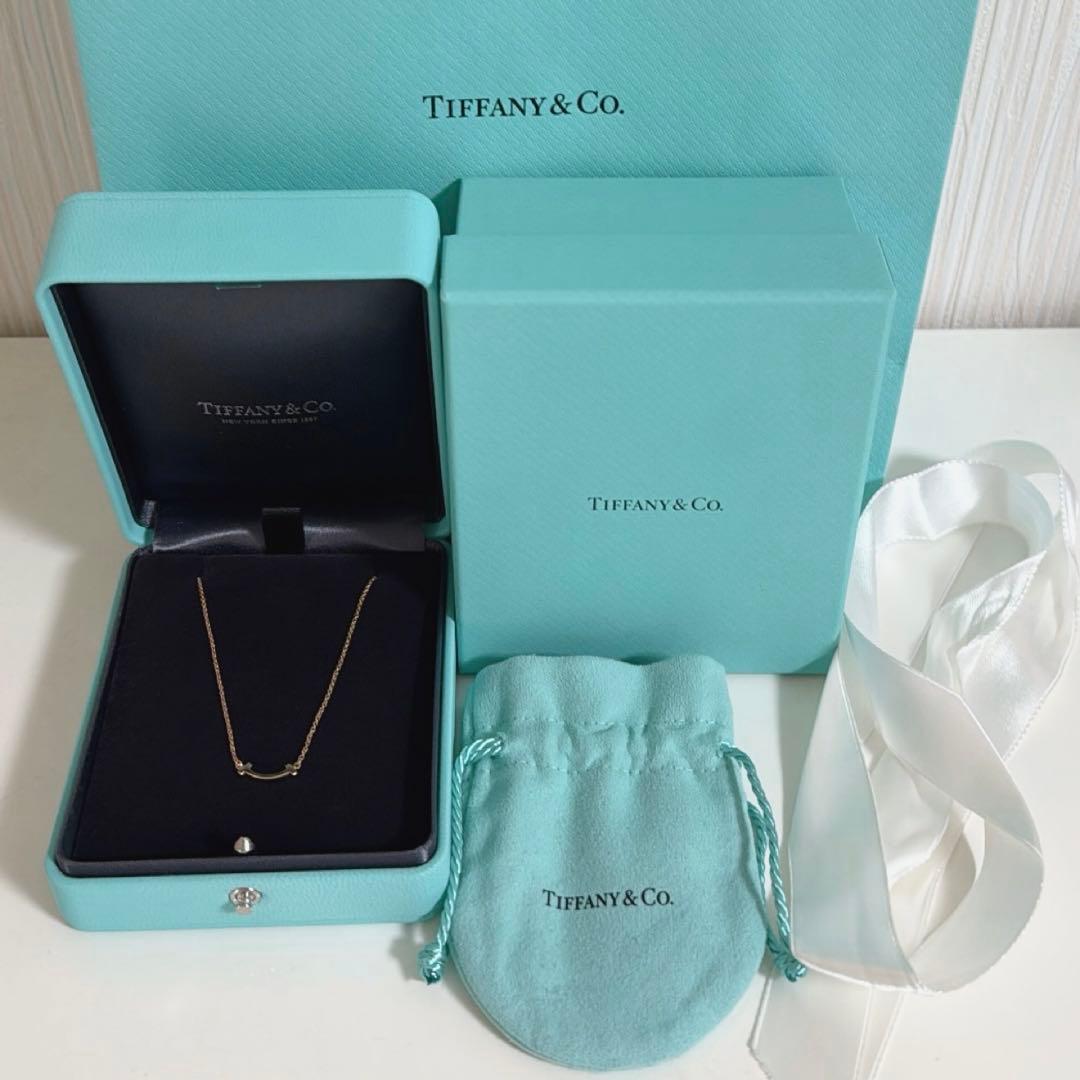 ティファニー TIFFANY&Co. Tスマイル ミニ ローズゴールド K18