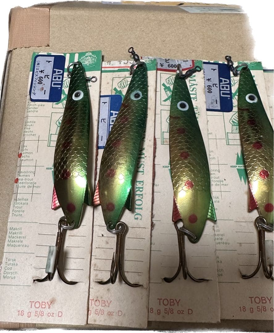 ヴィンテージ ABU トビー 18g スプーン台紙付き 10個セット⑥