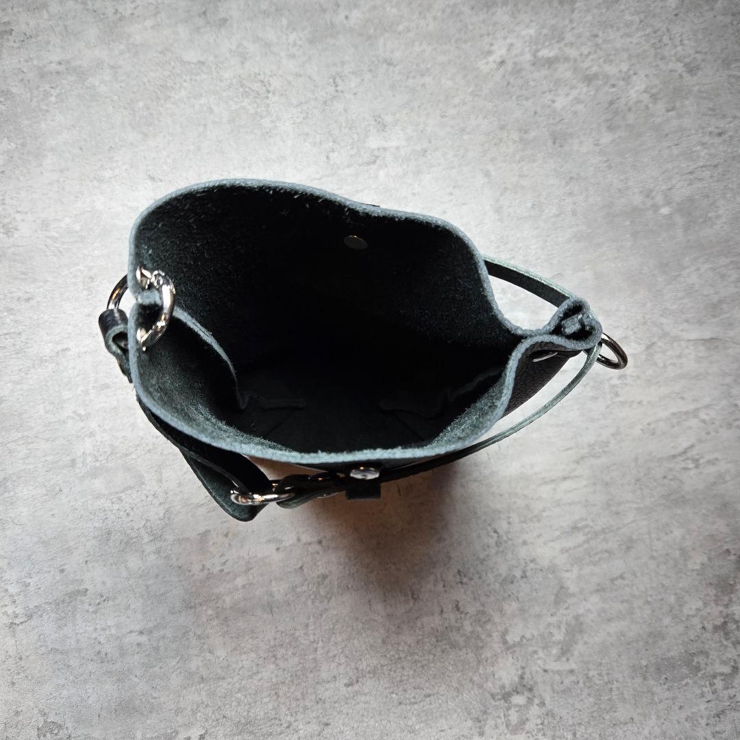 専用　スタッズ　レザー　ウォレット　巾着　ハンドメイド