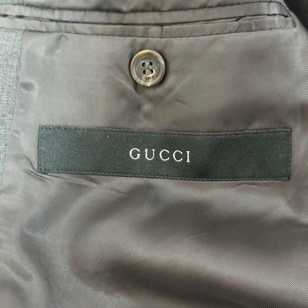 【美品】GUCCI グッチ グレースーツ ジャケット＆パンツ 28E7FL