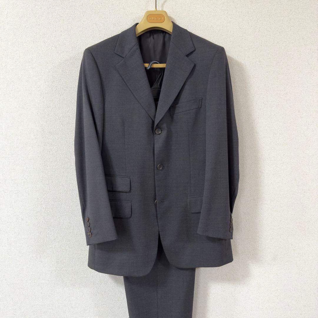【美品】GUCCI グッチ グレースーツ ジャケット＆パンツ 28E7FL