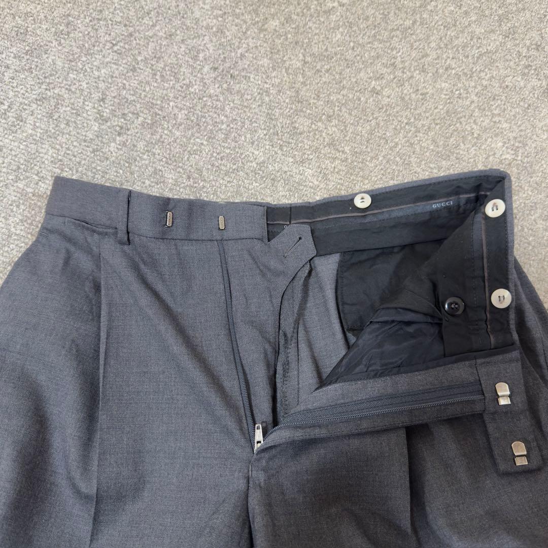 【美品】GUCCI グッチ グレースーツ ジャケット＆パンツ 28E7FL