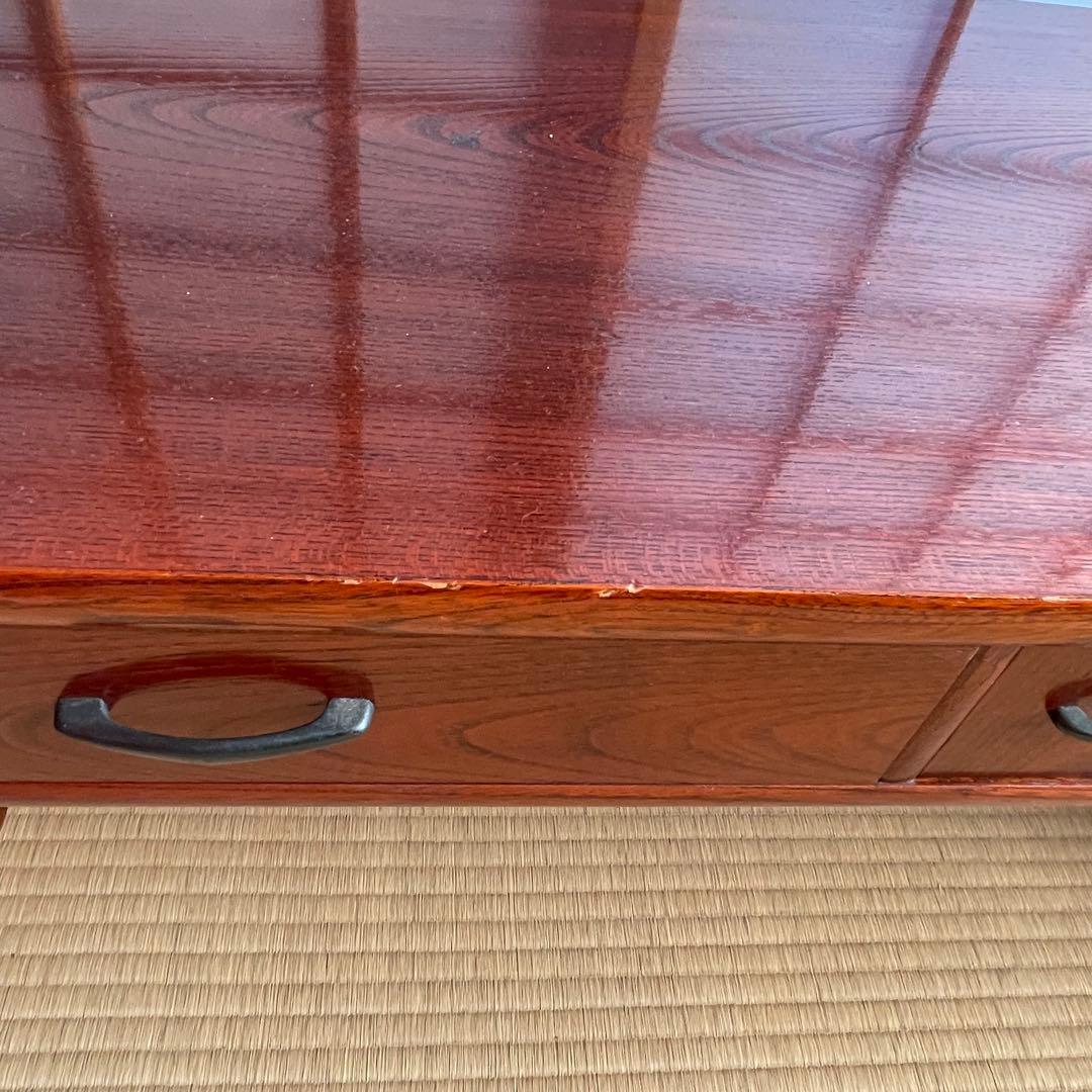 文机　ローテーブル　アンティーク　古家具