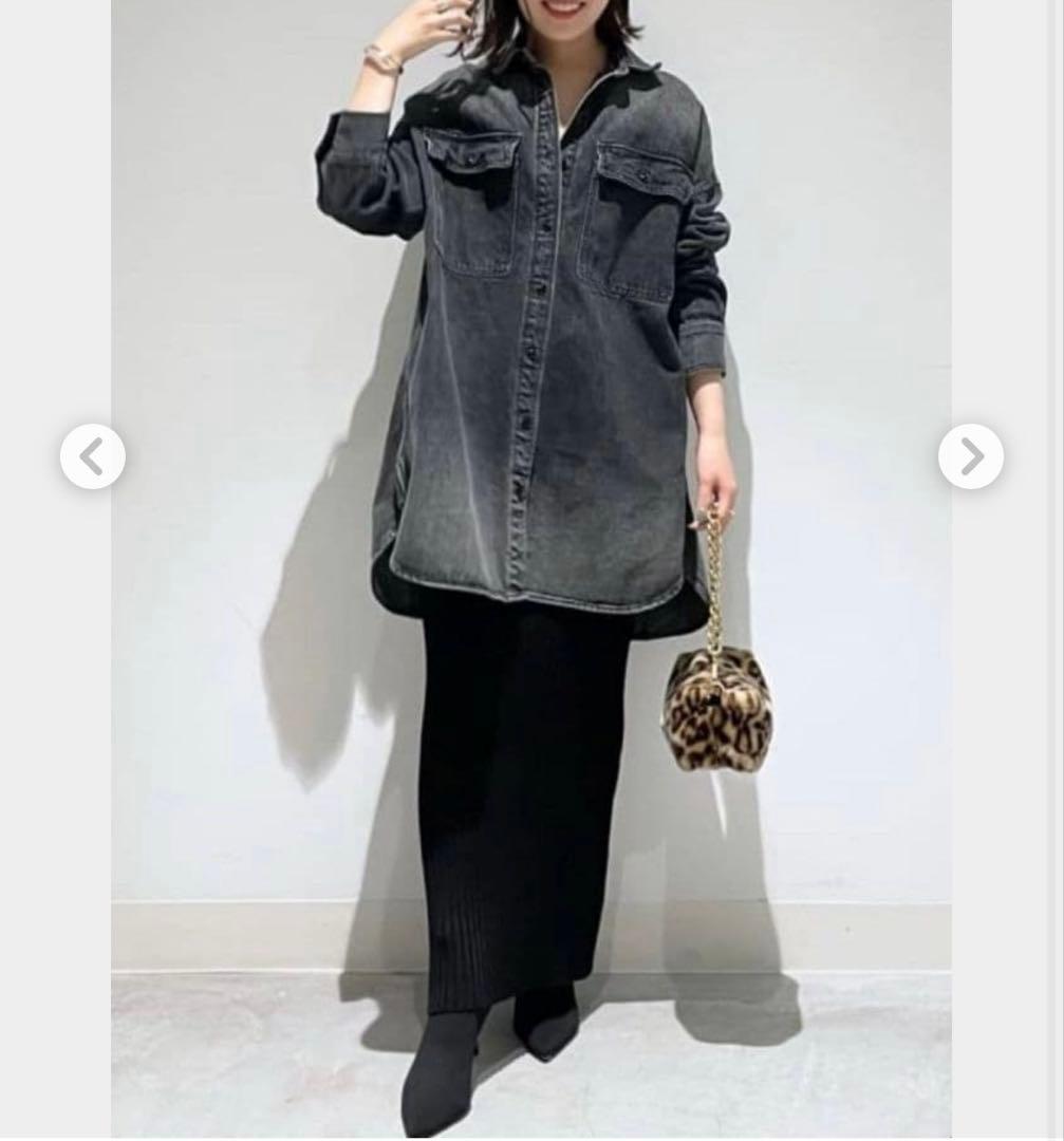 美品★ DENIMシャツワンピース