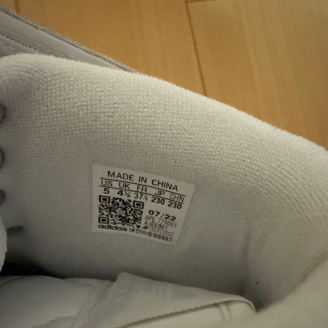 adidas Jeremy Scott ホワイト ハイカットスニーカー