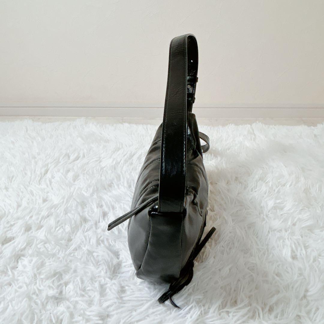 matin kim リボン バッグ ワンショルダー ハーフムーン black