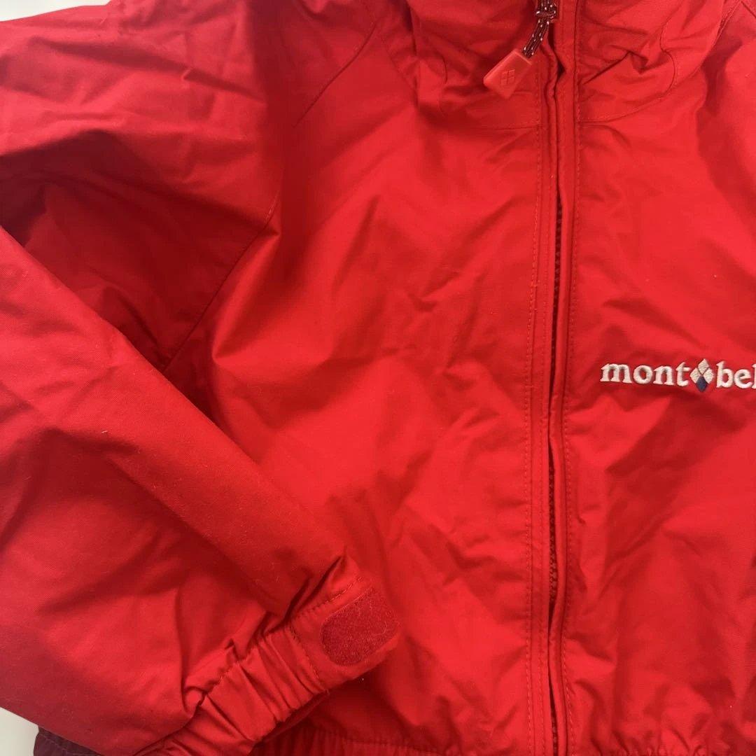 【新品未使用タグ付き】100cm赤モンベルパウダーカバーオール