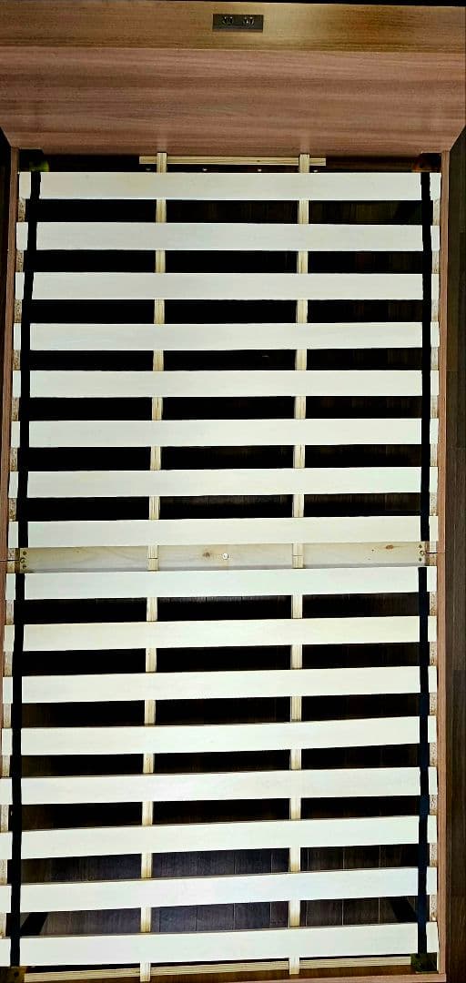 すのこベッド セミダブル 2口コンセント付き Major In Life