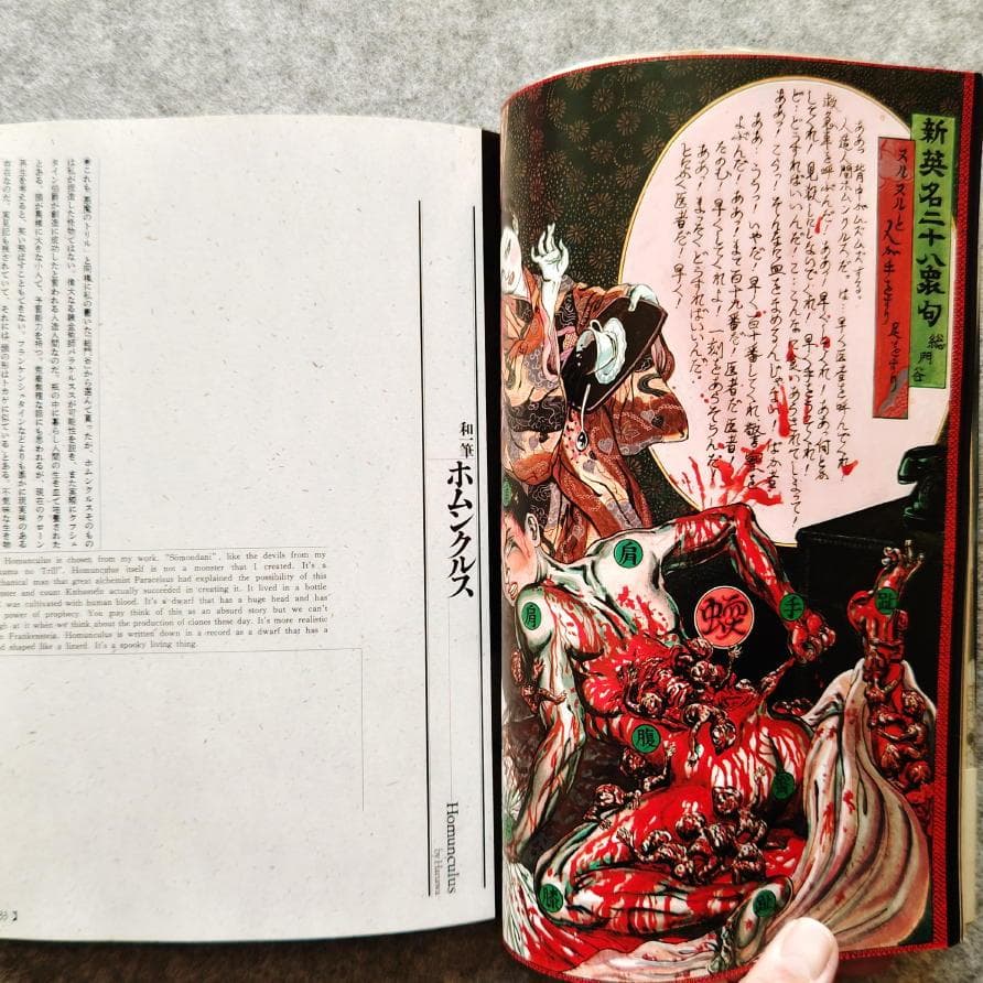 ◆古本◆江戸昭和競作 無惨絵 英名二十八衆句◆花輪和一 丸尾末廣 芳年 落合芳幾