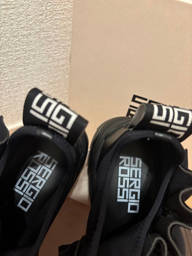 Sergio Rossi フリル　スニーカー　巾着袋付き