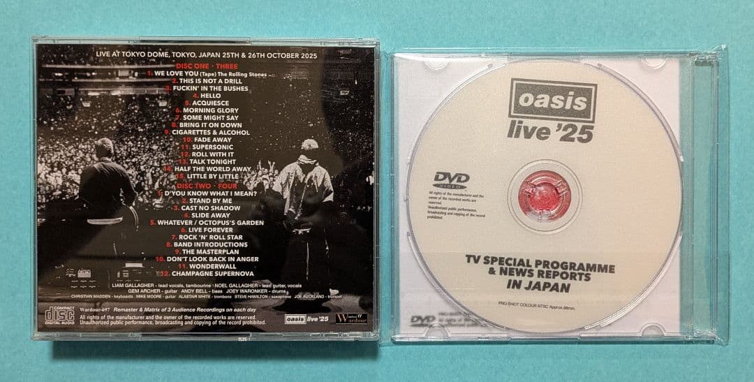 洋楽 OASIS / Definitive Tokyo Dome 2025 2days