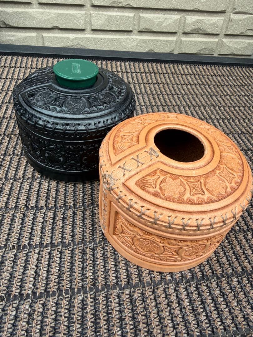 kumacraft『森林木杢』　OD缶230用レザーカバー