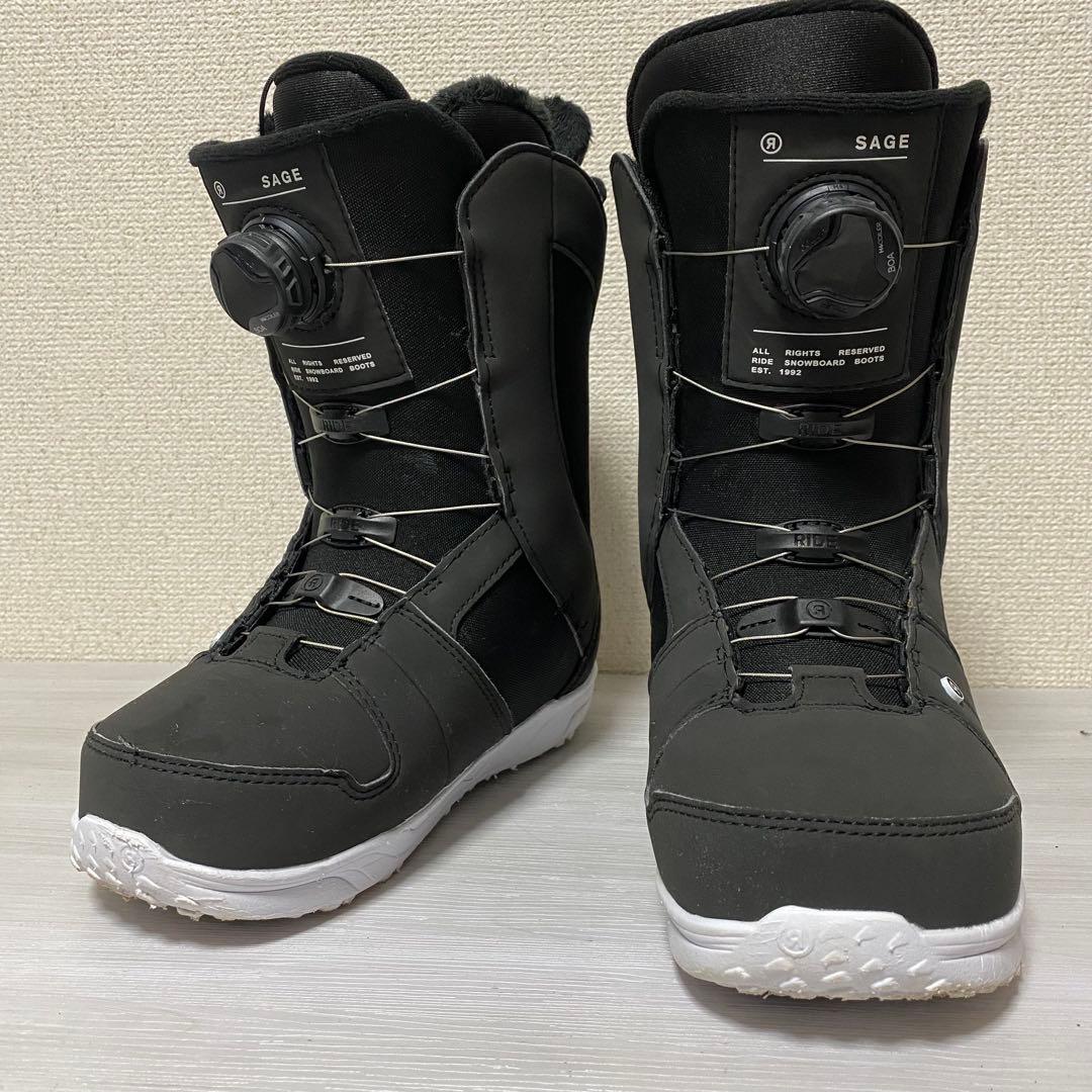 【極美品】RIDE SAGE 23.5cm スノーボードブーツ　ブラック