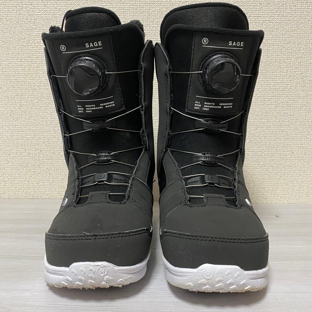 【極美品】RIDE SAGE 23.5cm スノーボードブーツ　ブラック