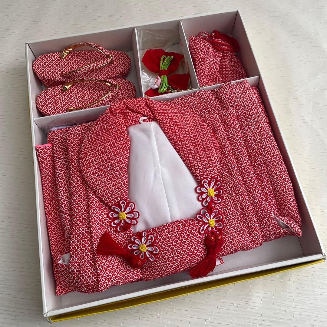 七五三 3歳着物　被服セット　レトロ　フルセット