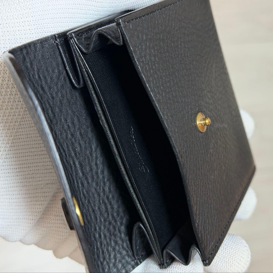 sinleathersシンレザーズ ミドルウォレット ブラック