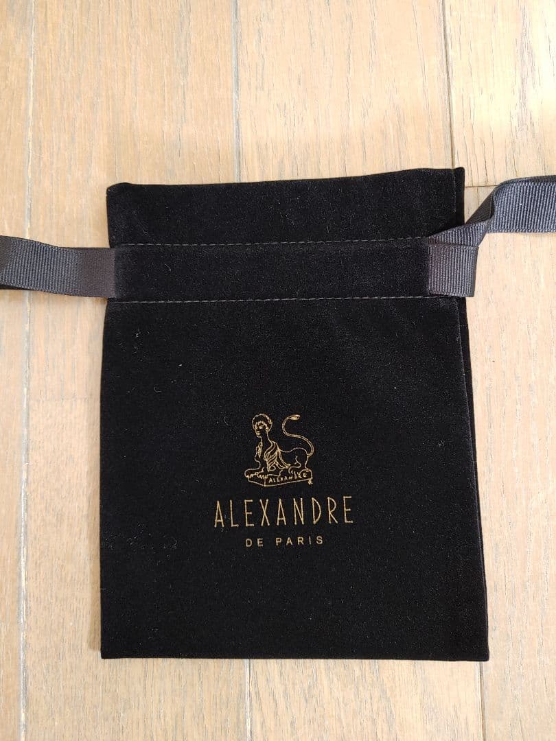 ALEXANDRE DE PARIS ベージュ　カメリアバレッタ