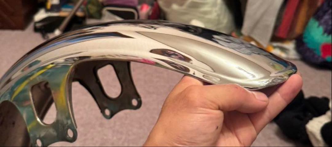 鉄フロントフェンダー汎用 ゼファー400 750 ゼファー z2仕様 Z2メッキ