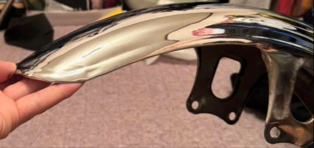 鉄フロントフェンダー汎用 ゼファー400 750 ゼファー z2仕様 Z2メッキ