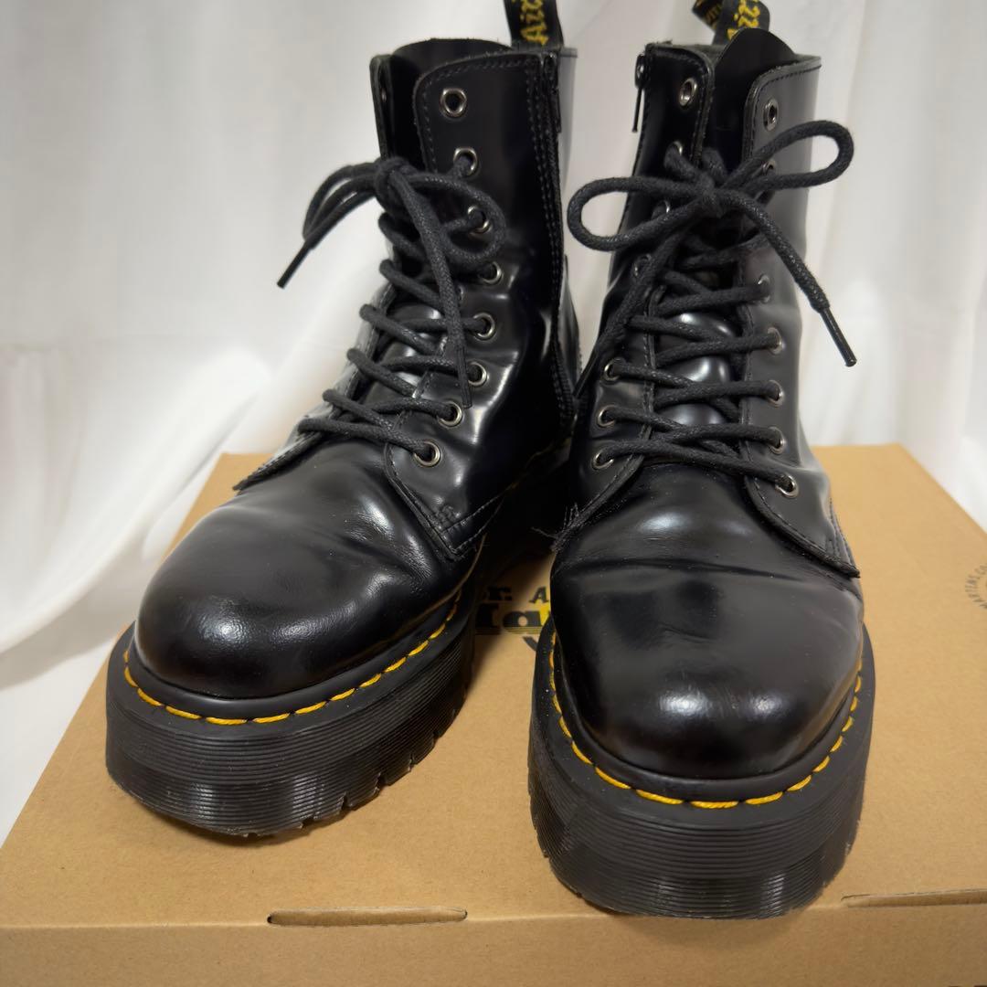 【美品】ドクターマーチン JADON 8ホールブーツ 厚底 サイドジップ UK7