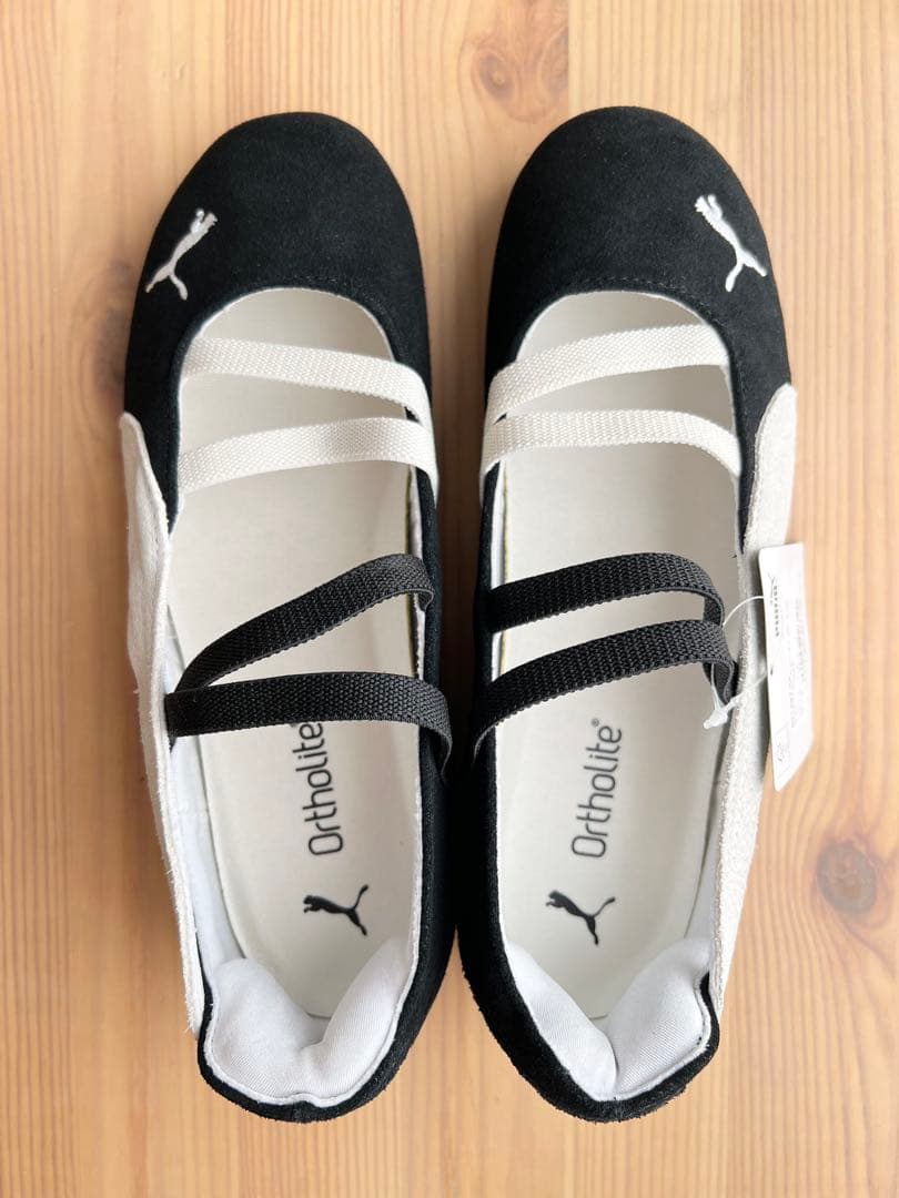 新品タグ付き　PUMA スピードキャット バレエ スエード　ブラック