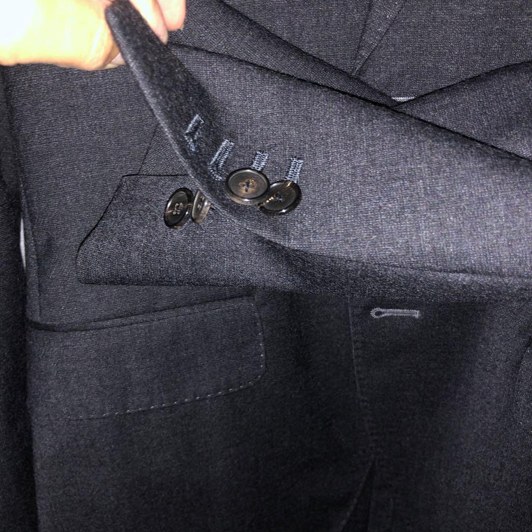 LARDINI グレーモヘアスーツ 42