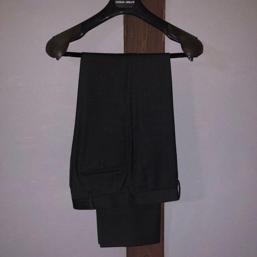 LARDINI グレーモヘアスーツ 42