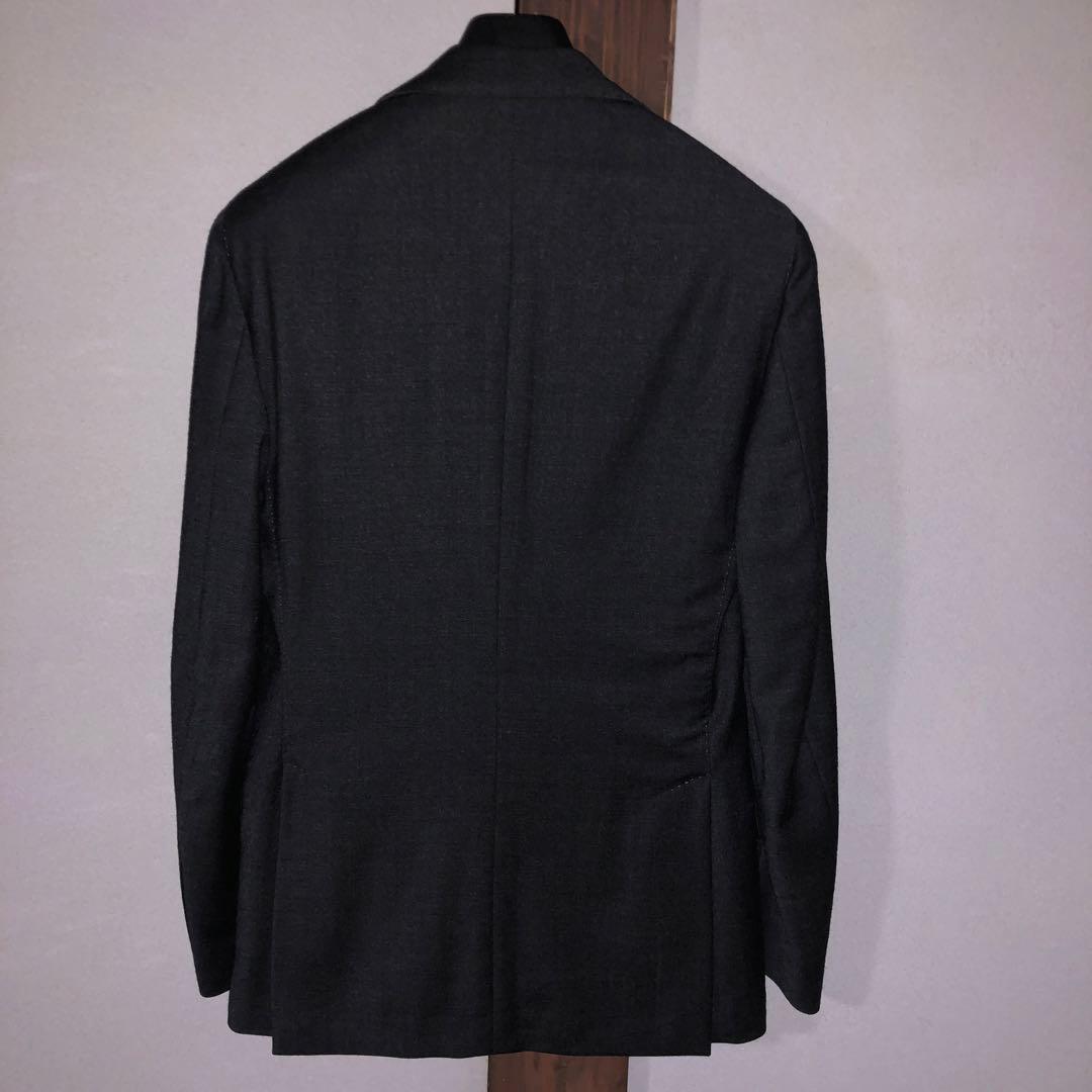 LARDINI グレーモヘアスーツ 42