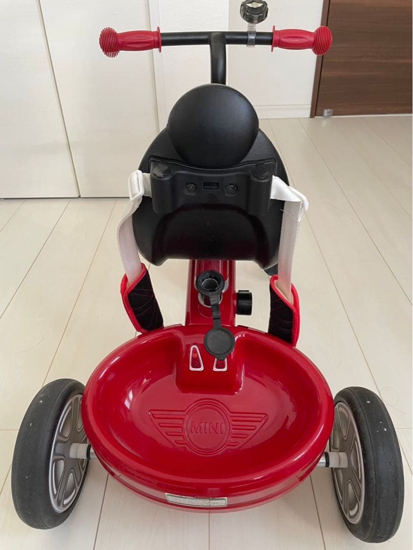 ミニクーパー　三輪車　レッド　【引き取り限定】