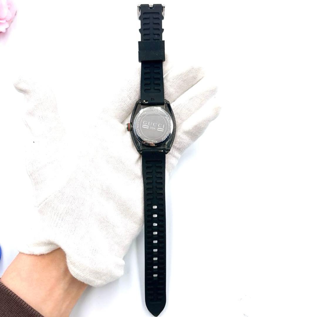 【新品電池&ベルト】GUCCI シンク 137.3 レディース 時計 デイト