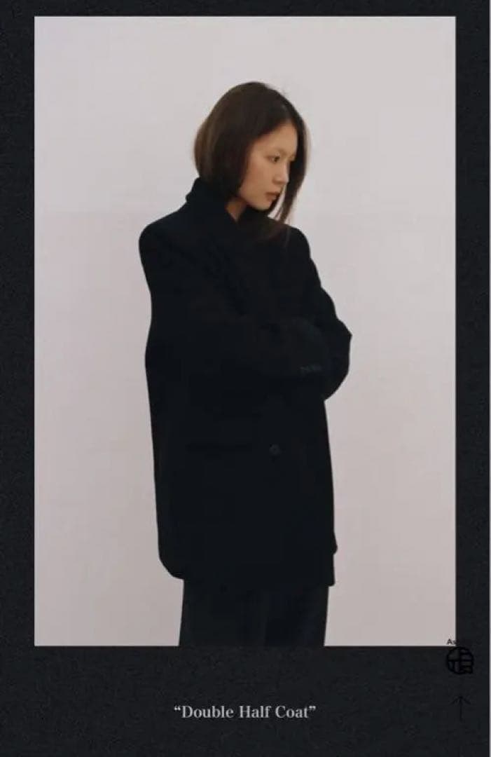 ジャケット・アウター OHOTORO Double Half Coat / navy / free