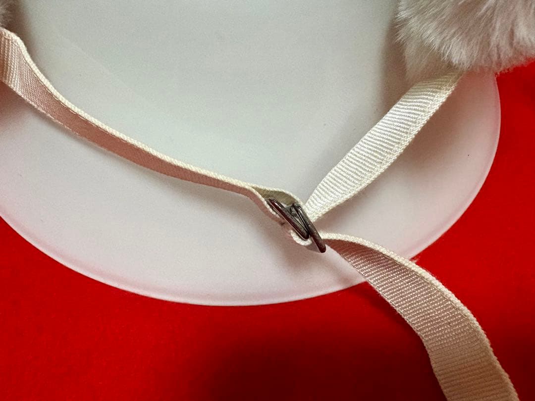 ❤️ 未使用　TRICOT CHIC ホワイトファー耳あて付き　タグ付き　58