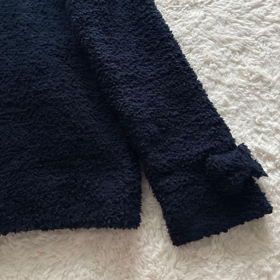 美品 希少✨ピンクハウス ロゴ刺繍入り モコモコ ジップアップ パーカー リボン