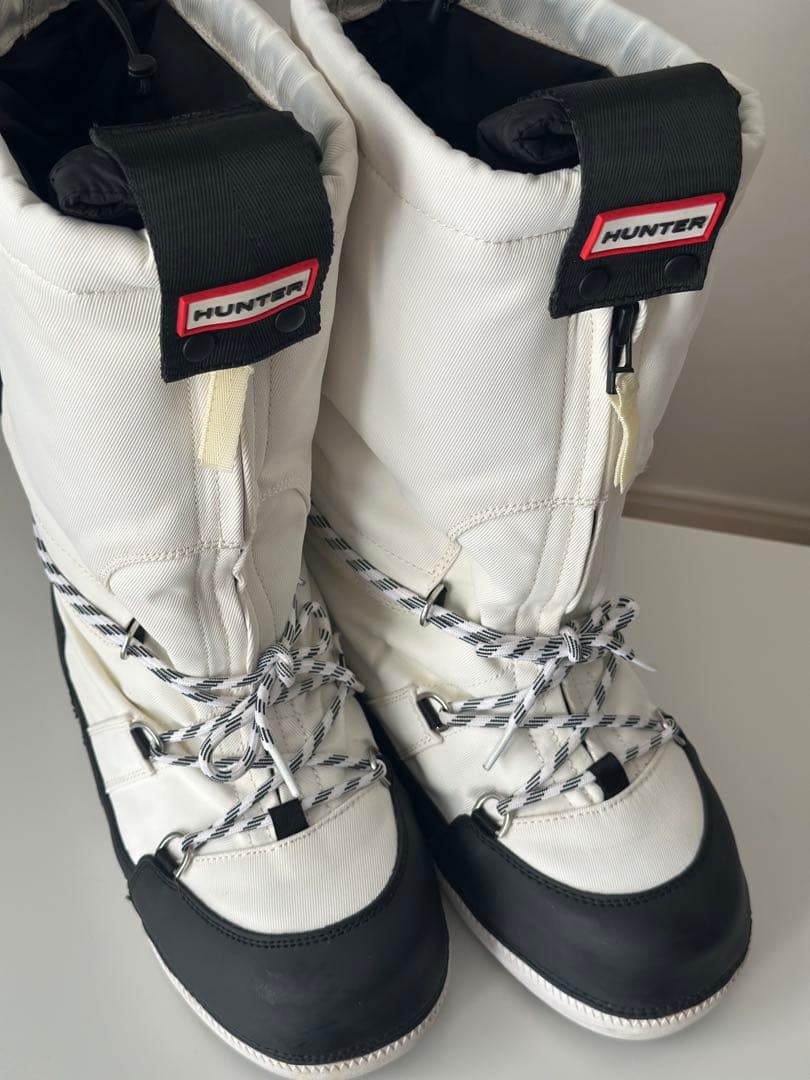 レア　ハンター　スノーロングブーツ ホワイト　24cm レディース