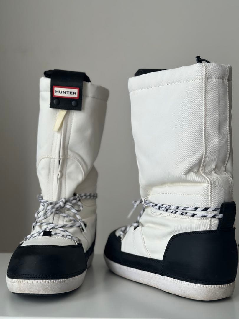 レア　ハンター　スノーロングブーツ ホワイト　24cm レディース