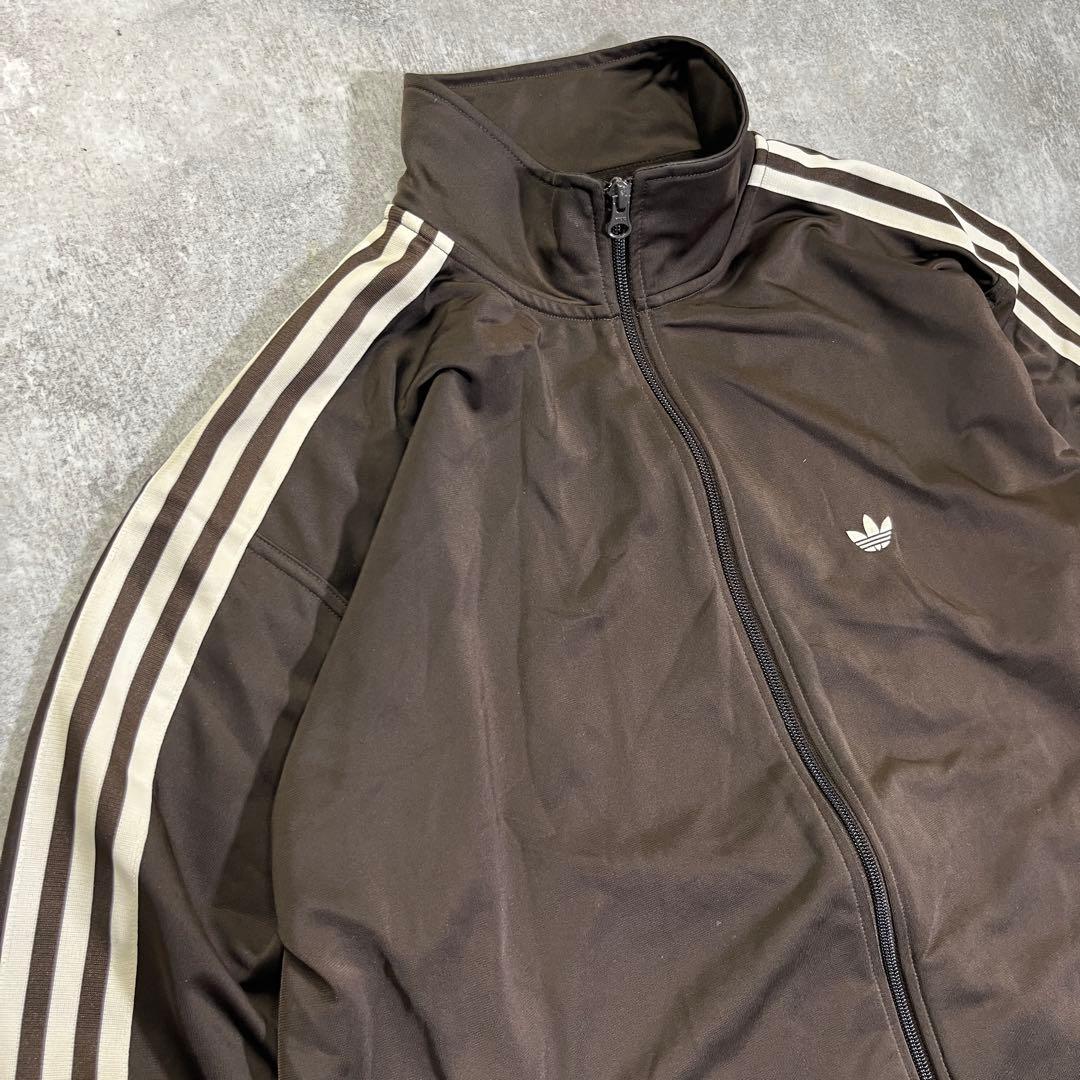 adidas トレフォイル　トラックジャケット　ブラウン　M ベッケンバウアー