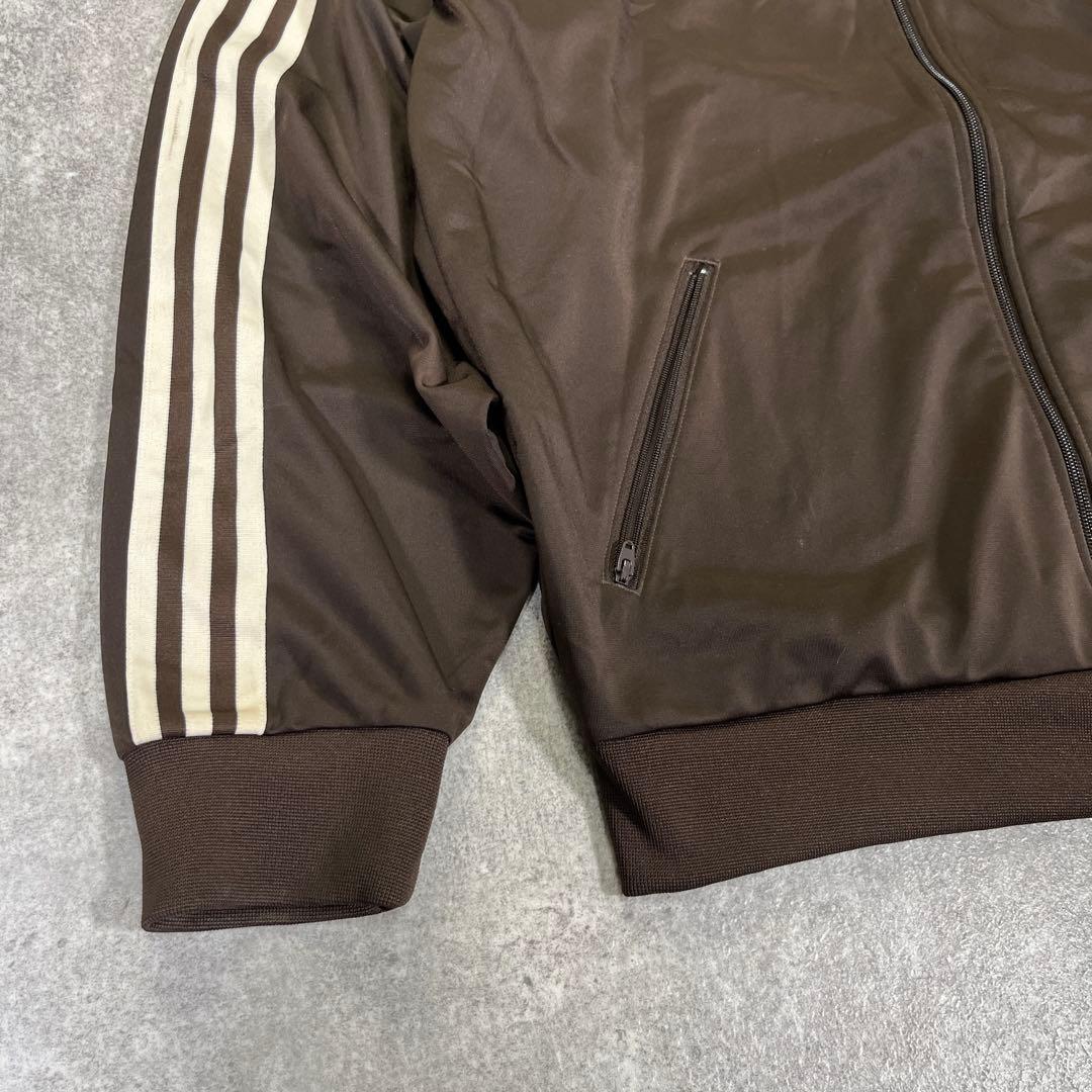 adidas トレフォイル　トラックジャケット　ブラウン　M ベッケンバウアー