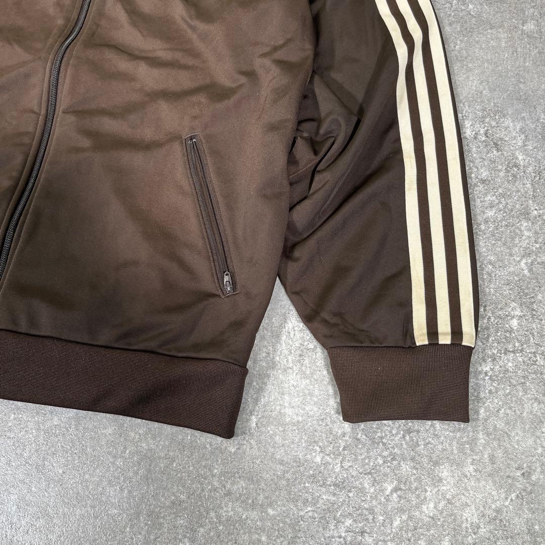 adidas トレフォイル　トラックジャケット　ブラウン　M ベッケンバウアー
