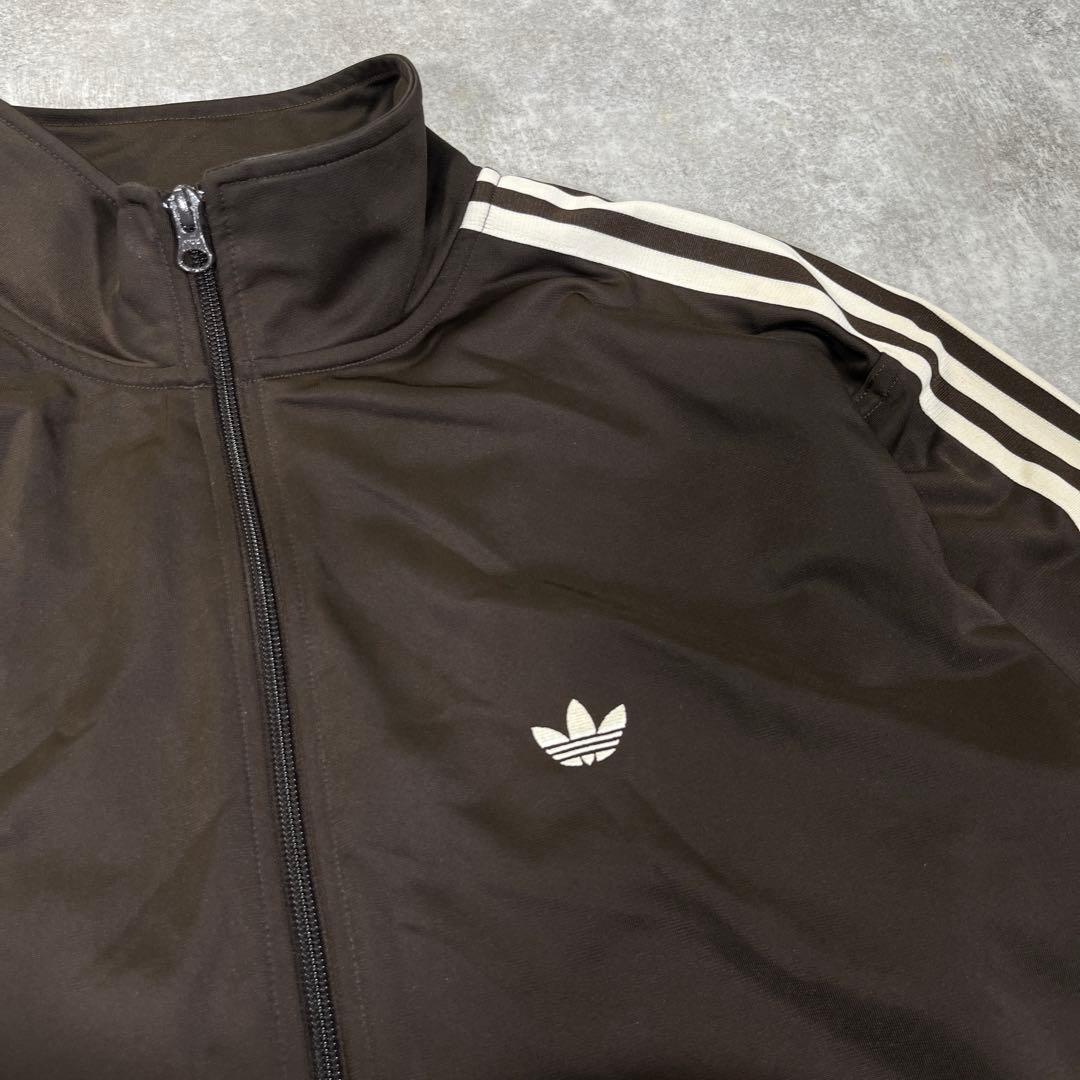 adidas トレフォイル　トラックジャケット　ブラウン　M ベッケンバウアー