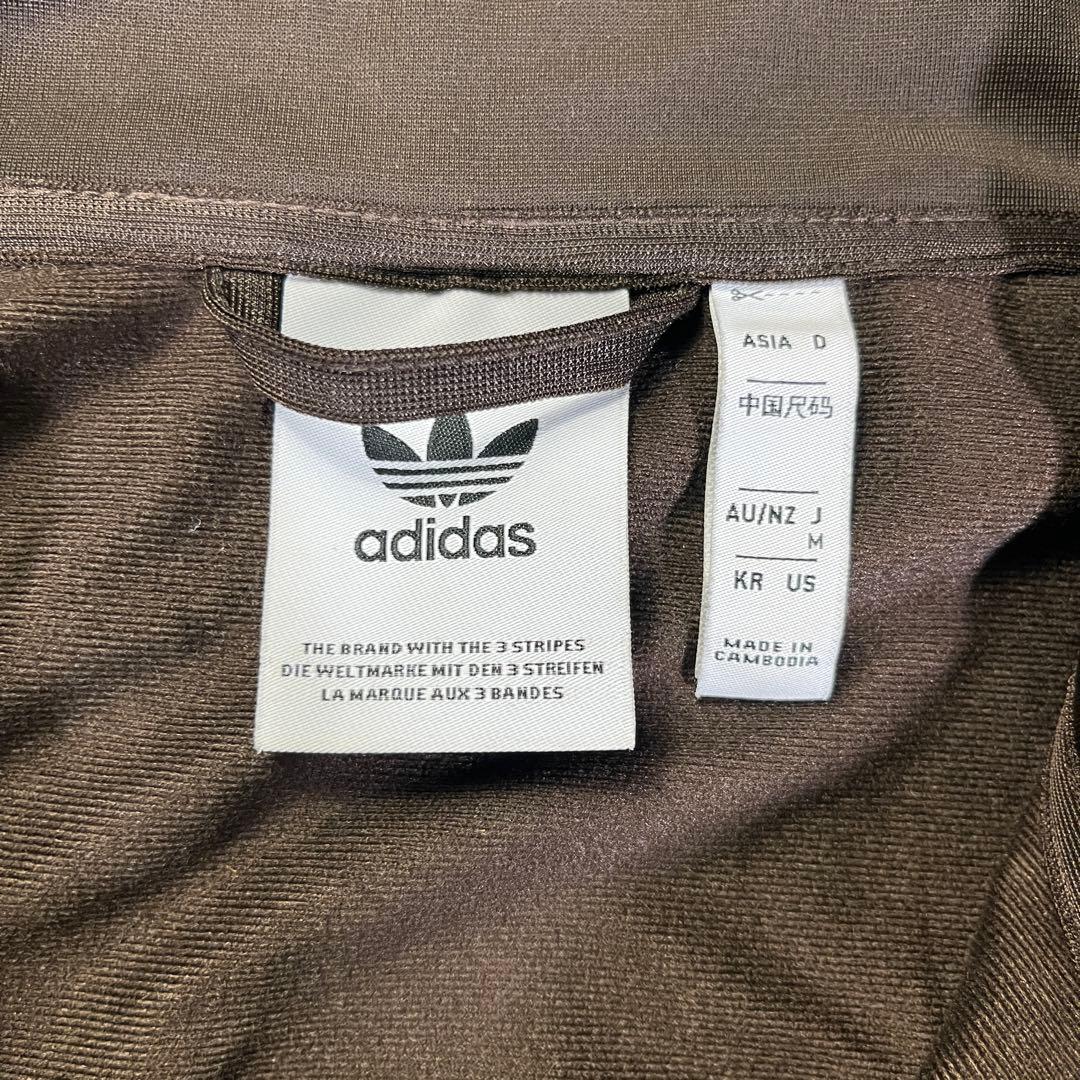 adidas トレフォイル　トラックジャケット　ブラウン　M ベッケンバウアー