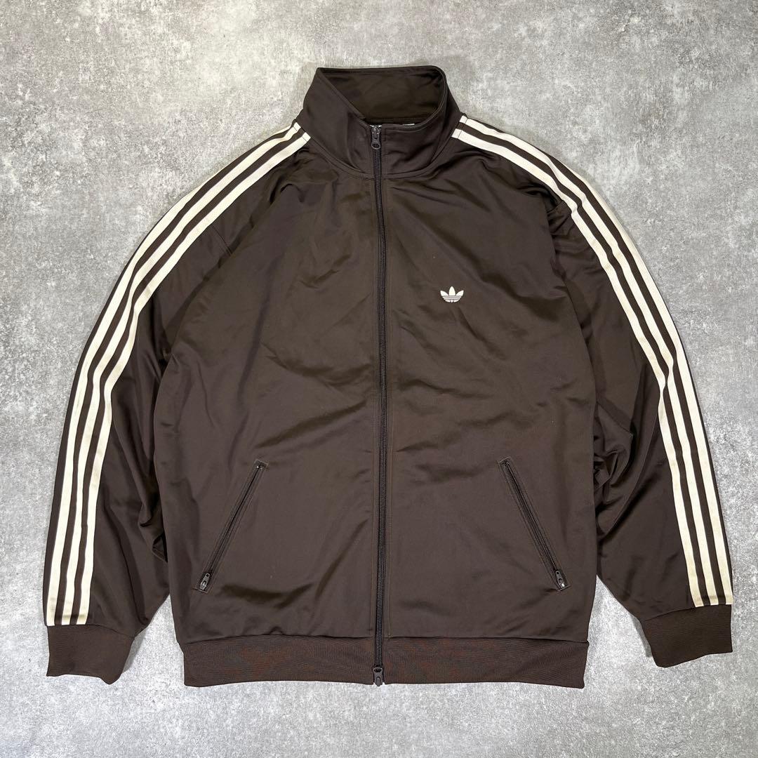 adidas トレフォイル　トラックジャケット　ブラウン　M ベッケンバウアー