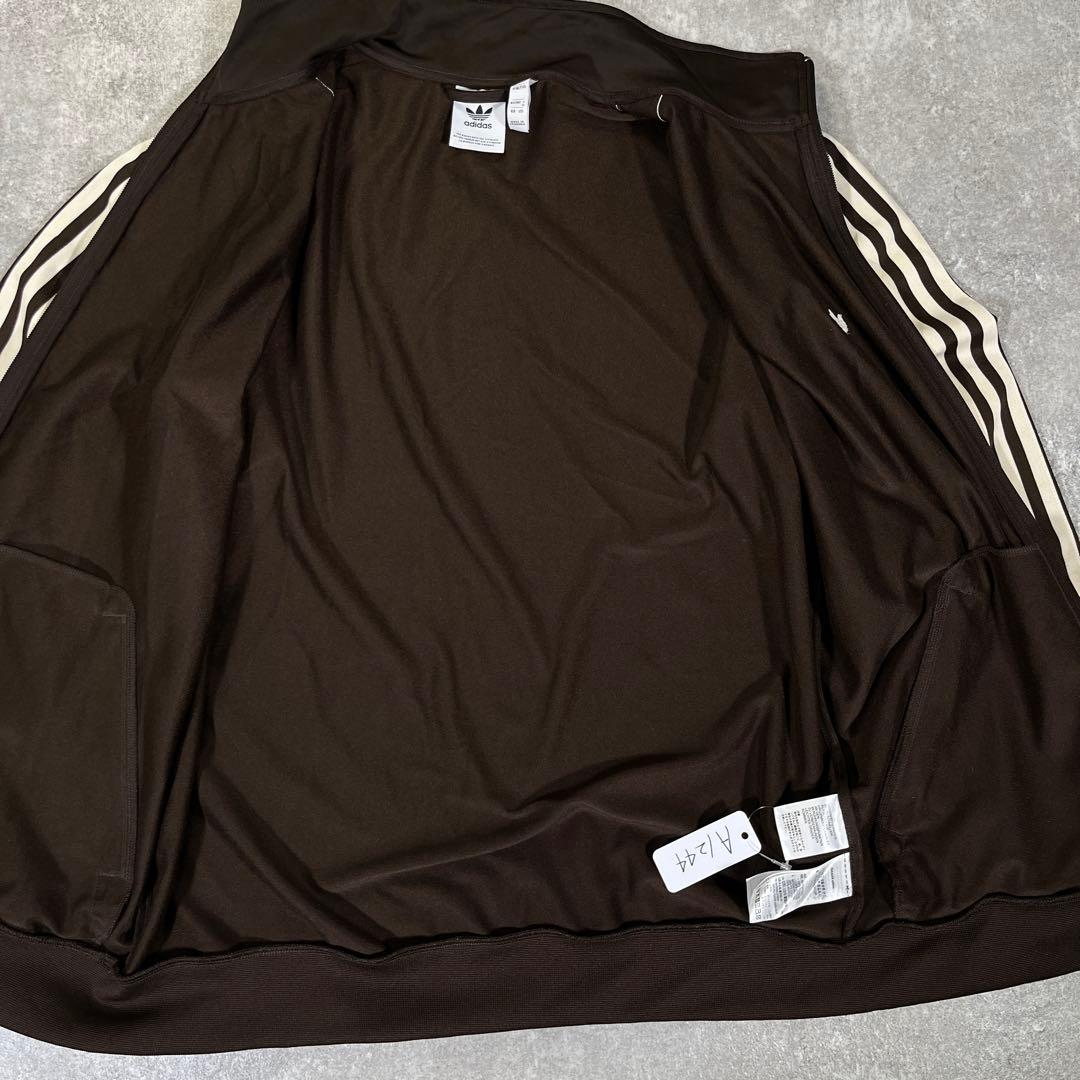 adidas トレフォイル　トラックジャケット　ブラウン　M ベッケンバウアー