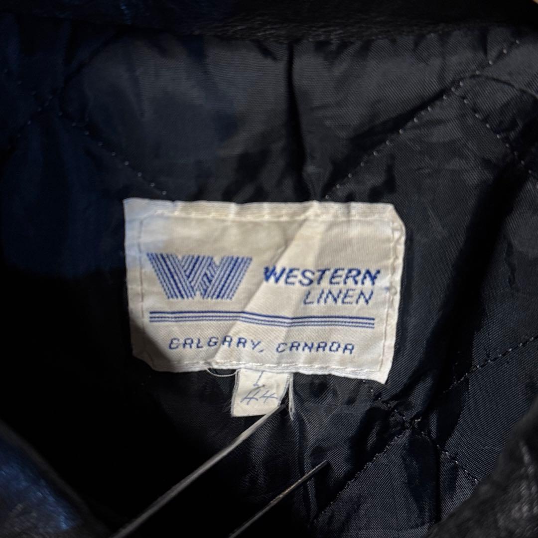 80s vintage スタジャン オールブラック ビッグサイズ