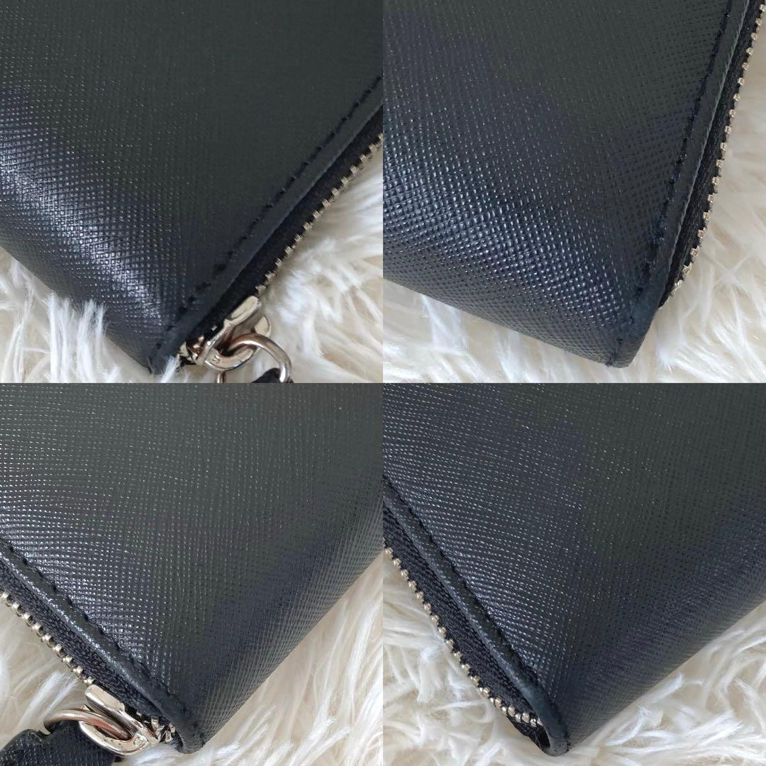 ヴィヴィアンウエストウッド　ディアマンテ　長財布 レザー　ブラック