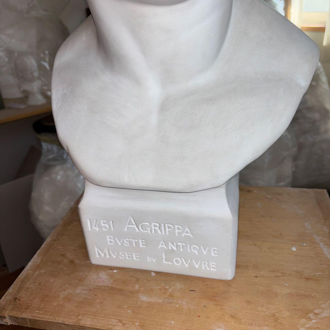 石膏像 アグリッパ　デッサン インテリア 彫刻
