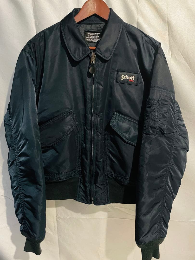 D*0様 Schott ショット CWU-R フライトジャケット 古着 ネイビー