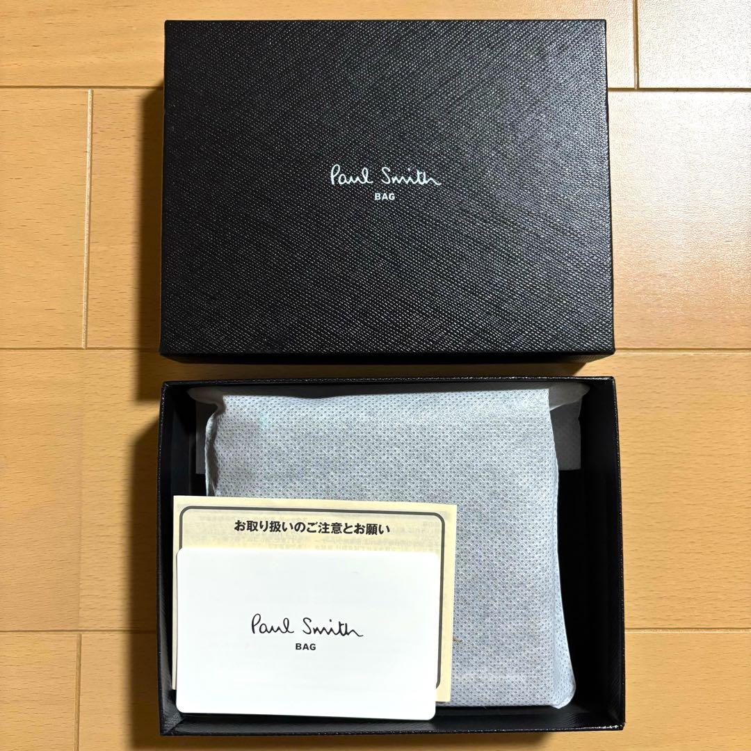 Paul Smith コントラストカラー　二つ折り財布　新品未使用品　ブラック